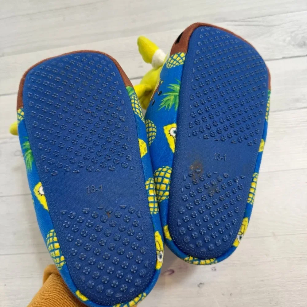 Spongebob‎ squarepants kids plush slippers size 13/1